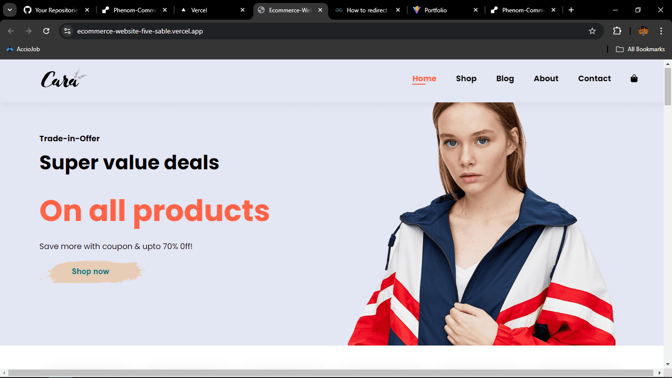 Cara-Clothing Website